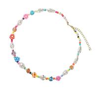 Bride Women's Necklaces Colorful Beads Necklace Lady Clavicle Chain Jewelry