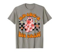 Bride's Boo Crew Boo Flores Boda Despedida de soltera Halloween Camiseta