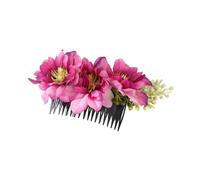 Brides Cherry Flower Hair Comb Hairpin Bridesmaid Headdress Combs Accessories For Girls(Color-03)