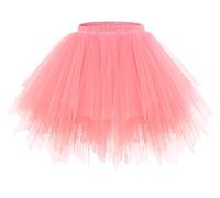 Bridesmay Mujeres Faldas Enaguas Cortas Tul Plisada Fiesta Tutu Ballet Coral L