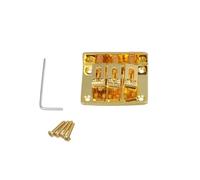 Bridge Guitar Nut Set Cordal De Puente De Aleación De Zinc Para Guitarra Eléctrica De 3 Cuerdas Cigar Box(Gold)
