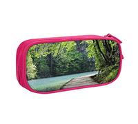 Bridge On The Lake Surrounded by Trees - Estuche para lápices de gran capacidad, estuche para lápices para niñas y niños, color, 5.0cm*10.5cm*20.5cm, Estuche para lápices