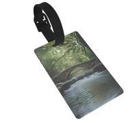 Bridge Over The River - Etiquetas de equipaje de avión de viaje, accesorios de equipaje de protección de privacidad, etiquetas de equipaje para mochila de viaje para mujeres y niños,
