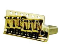 Bridge Piezas de repuesto para puente de trémolo vintage de acero doblado, base de latón para guitarra eléctrica ST (dorado)