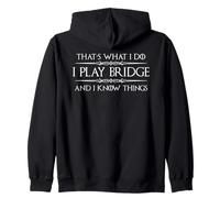 Bridge Player | Juego Bridge y sé Cosas Divertidas Sudadera con Capucha