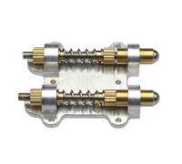 Bridge Tremolo - Control de doble brazo, flotante de guitarra resistente con ajuste de armado, hardware de guitarra eléctrica para estabilidad de cuerdas, juego de escenario, práctica y g