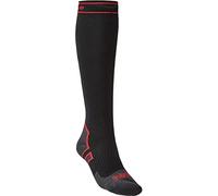 BRIDGEDALE Storm Sock HW Rodilla Calcetines, Unisex adulto, Negro/Rojo, Única