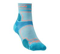 BRIDGEDALE Calcetines marca modelo Trail Run Ultralight T2 Coolmax Sport ¾ Crew Wms azul M