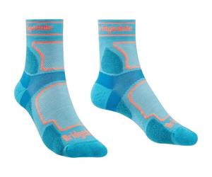 BRIDGEDALE Calcetines marca modelo Trail Run Ultralight T2 Coolmax Sport ¾ Crew Wms azul M