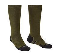 BRIDGEDALE Storm Sock HW Rodilla Calcetines, Unisex adulto, Verde Oliva/Negro, Única