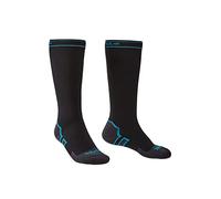 BRIDGEDALE Storm Sock MW Rodilla Calcetines, Unisex Adulto, Negro/Azul, Talla Única