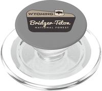 Bridger-Teton National Forest Wyoming Señal de Bienvenida Vacaciones PopSockets PopGrip para MagSafe