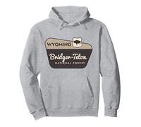 Bridger-Teton National Forest Wyoming Señal de Bienvenida Vacaciones Sudadera con Capucha