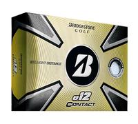 Bridgestone - E12 Contact Golf Balls 2023 - White - 1 Dozen, Pelotas DE Golf E12 Contact 2023 - Blanco - 1 Docena de los Hombres, Blanco, One Size - 3CWX6D