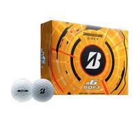 Bridgestone e6 Pelotas de Golf Suaves, Larga Distancia con Tacto Suave, Color Blanco, docena