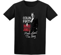 Bridget Jones 3 Colin Firth Poster T Shirt Graphic Unisex tee Black L