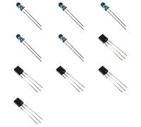 Bridgold 10 módulos de receptor IR (5 unidades TSOP38238+5 piezas TSAL6200) y diodo emisor infrarrojo de alta potencia 5 mm 940 nm.