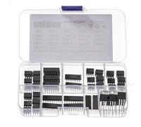 Bridgold 68 unidades 10 unidades de amplificador de precisión y regulador de voltaje positivo ajustable, incluyendo: LM258, LM324, LM339, LM358, LM386, LM393, LM3914, LM3915, LM13700, LM317.