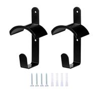 Bridle Hooks for Stall - 2 Pack, Metal Bridle Holder, 2 Pieces Wall Mounted Equestrian Equipment Organizer | Stable Storage for Saddle, Tack, Horse Stall, Riding School, Barn, Grooming Area