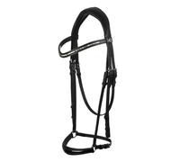 Bridón de equitación anatómico de cuero Acavallo Dama Full