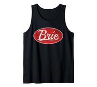 Brie Cheese Lover Varsity Style Graphic Camiseta sin Mangas