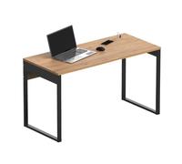 Briebe Bri-14091 Mesa de Oficina con Patas Metálicas Roble/Negro
