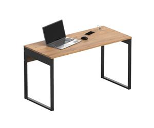 Briebe Bri-14091 Mesa de Oficina con Patas Metálicas Roble/Negro