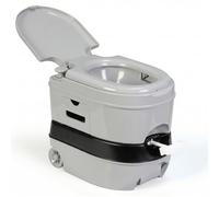 briebe Camp WC Inodoro Portátil Químico con Ruedas Adultos Potty 24L Camping, Camper, Auto Caravana, Water con Cisterna Descarga Agua 20L, Válvula Drenaje sin Fugas, Fácil Limpiar y Vaciar WC1196G