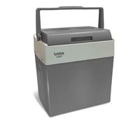 briebe Camp Nevera Portátil Eléctrica 28 litros, Coche, Camping, Viaje, 12V / 220V, Refrigera, Mantiene el Calor, Bajo Consumo, Gris, CF1153
