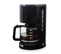 briebe Elegance Cafetera Goteo 10 Tazas Máquina de Café Filtro Permanente Reutilizable, Función Mantener Caliente, Sistema Antigoteo 1,25L, Negro