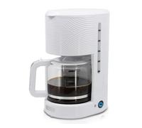 Briebe cm1171wht cafetera goteo 10 tazas máquina de café filtro reutilizable, función mantener caliente, 1,25 l, 1000, blanco
