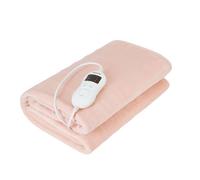 Briebe eb1135 calienta camas eléctrico, medidas 150x80 cm, 8 niveles temperatura, temporizador, lavable, polar, 60, crema