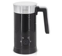 briebe Elegance Espumador de Leche Eléctrico Calentador 4 en 1, Espuma Fría/Caliente 130ml para Café Latte, Capuchino, Macchiato, Leche Caliente 300ml, Milk Frother, Libre BPA, 500W, Diseño Negro