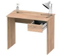 briebe Escritorio, Mesa de Ordenador 75x90x50cm (Alto x Ancho x Profundo), 1 Cajón, Oficina, Habitación Juvenil, Desk, Nova Roble Cambrian