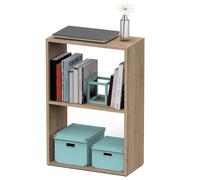 briebe Estantería Almacenaje Libros, Muebles Salón y Oficina Modernos, Librería 75x50x24,5 cm (Alto x Ancho x Profundo) Habitación Infantil y Juvenil, 2 Baldas, Nova (Roble Cambrian)