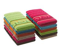 briebe Home 12 Paños de Cocina 100% Algodón Rizo, Fabricados en Portugal, Alta Absorción y Suavidad 50x50 cm, 500 g/m², Pack de Trapos Colores Variados, Duraderos y Resistentes