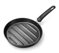 briebe MARE Grill Asador Rayas, Inducción, Acero Forjado 28 cm, Antiadherente Libre PFOA, Sartenes Profesionales, Alta Resistencia, Aptas Para Todo Tipo de Fuegos, Fabricada en España