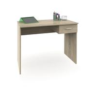 briebe Mesa Escritorio Ordenador Pequeña 75x90x50cm (Alto x Ancho x Profundo), 1 Cajón Almacenamiento, Oficina, Habitación Juvenil, Desk, Tocador, Prakt Roble Cambrian
