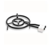 Briebe mod400 paellero doble aro 40cm, quemador de gas butano, camping gas, rosco para paellas, plancha, , negro