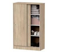 Briebe nova armario dormitorio, multiusos, baño, mueble cocina, zapatero 2 puertas correderas 120x74x33 cm, , madera