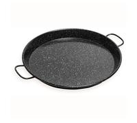 briebe Paellera Valenciana Esmaltada 65cm, Acero Esmaltado Antiadherente, 22 Raciones de Paella Apta para Gas, Horno