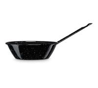 briebe Sartén Freidora Inducción 32 cm Acero Esmaltado, Sartén Honda Bordonada 5 L, Apta Vitrocerámica, Fuego, Gas, Horno, Levante Negro Jaspeado