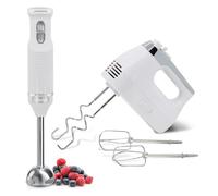 Briebe skt1187wht elegance set batidora de mano 2 velocidades + batidora varillas eléctrica 5 velocidades + turbo, 600, blanco