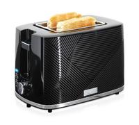 Briebe ta1169blk elegance tostadora pan ranura ancha, tostador 2 rebanadas 7 niveles tostado, calientapanecillos, 870, negro