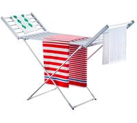 briebe Tendedero Eléctrico Plegable Ropa | Bajo Consumo 18 Calentadores | Secado Rápido y Eficaz | Compacto, Ligero y Portátil | Ahorra Espacio | Interiores | Aluminio