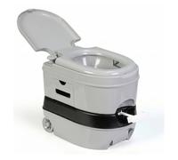 briebe Camp WC Inodoro Portátil Químico con Ruedas Adultos Potty 24L Camping, Camper, Auto Caravana, Water con Cisterna Descarga Agua 20L, Válvula Drenaje sin Fugas, Fácil Limpiar y Vaciar WC1196G