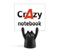 Brief Best Cool - Soporte para cuaderno de notas de bolsillo, diseño de gato negro