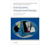 Brief Dynamic Interpersonal Therapy – Oxford University Press