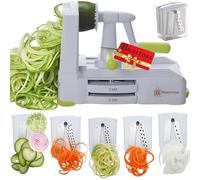 Brieftons - Cortador en espiral Spiralizer de 5 cuchillas BR-5B-02, cortador de verduras muy fuerte y resistente