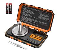 Brifit - Báscula digital profesional de miligramo, 50 g de peso de alta precisión para joyas, báscula electrónica inteligente con 50 g de peso de calibración (pila/pinzas incluidas)